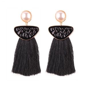 NWT | Statement Drop Tassel Earrings
